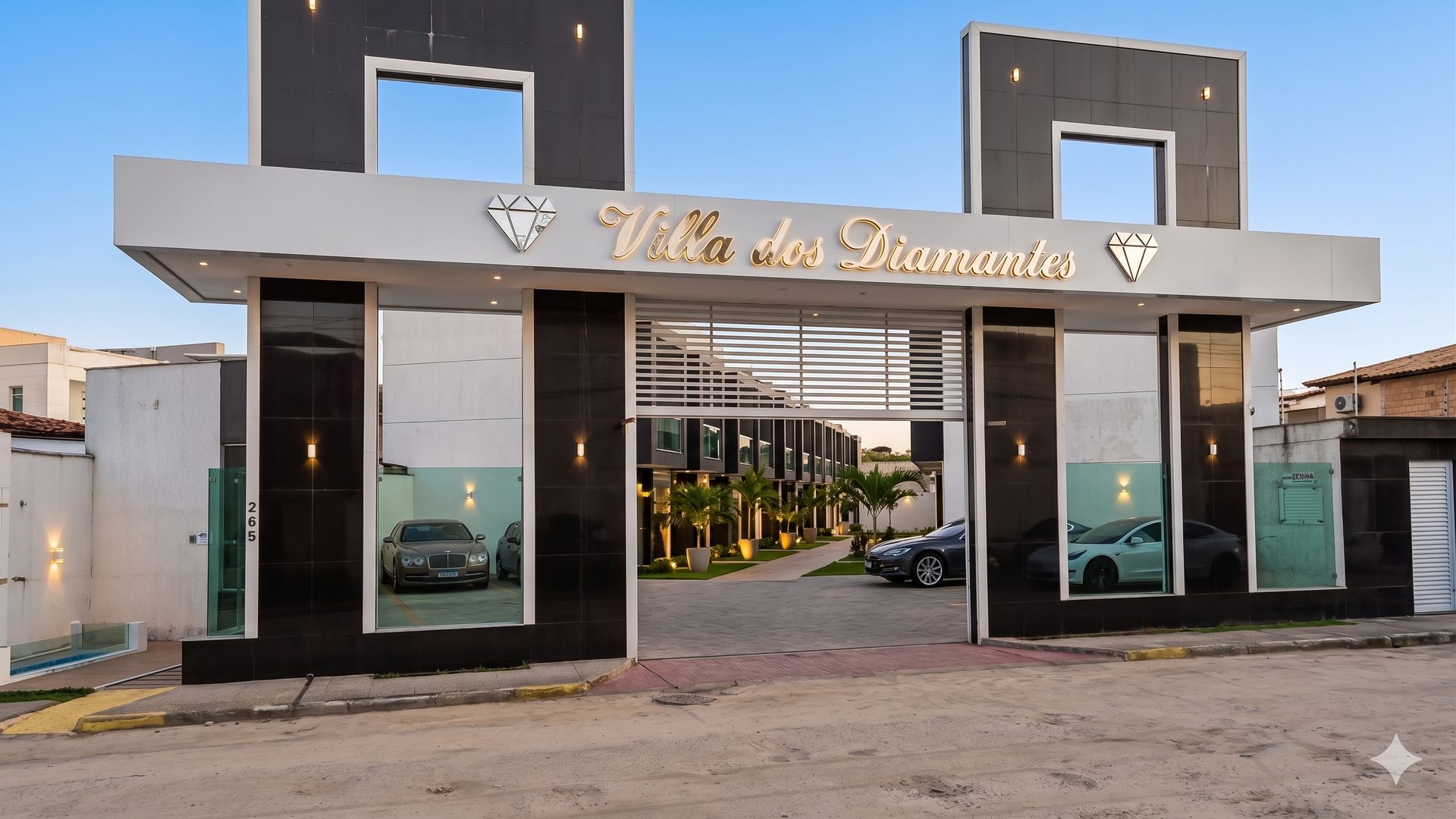 Fachada do condomínio